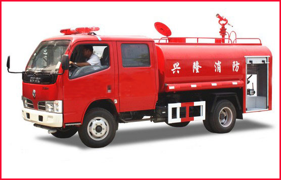 4噸東風福瑞卡雙排座消防灑水車圖片 4噸東風福瑞卡雙排座消防灑水車圖片