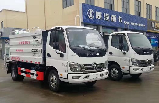 5方福田藍牌灑水車帶霧炮 5方福田藍牌灑水車帶霧炮