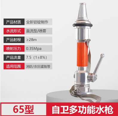 消防水槍頭_多功能直流水槍頭_農用水帶噴頭-消防車配件4
