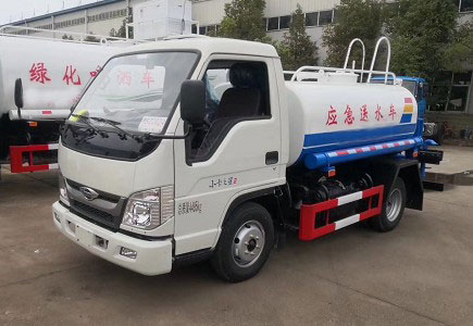3噸灑水車價錢_國六3方福田小卡之星2藍牌綠化灑水車廠家價格2