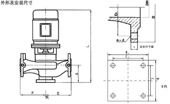 灑水車車載熱水管道泵結構圖 灑水車車載熱水管道泵結構圖