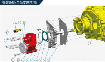 采埃孚16檔12檔自動擋變速箱取力器 采埃孚16檔12檔自動擋變速箱取力器