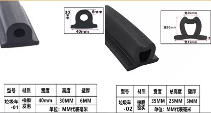 壓縮垃圾車密封條 壓縮垃圾車密封條